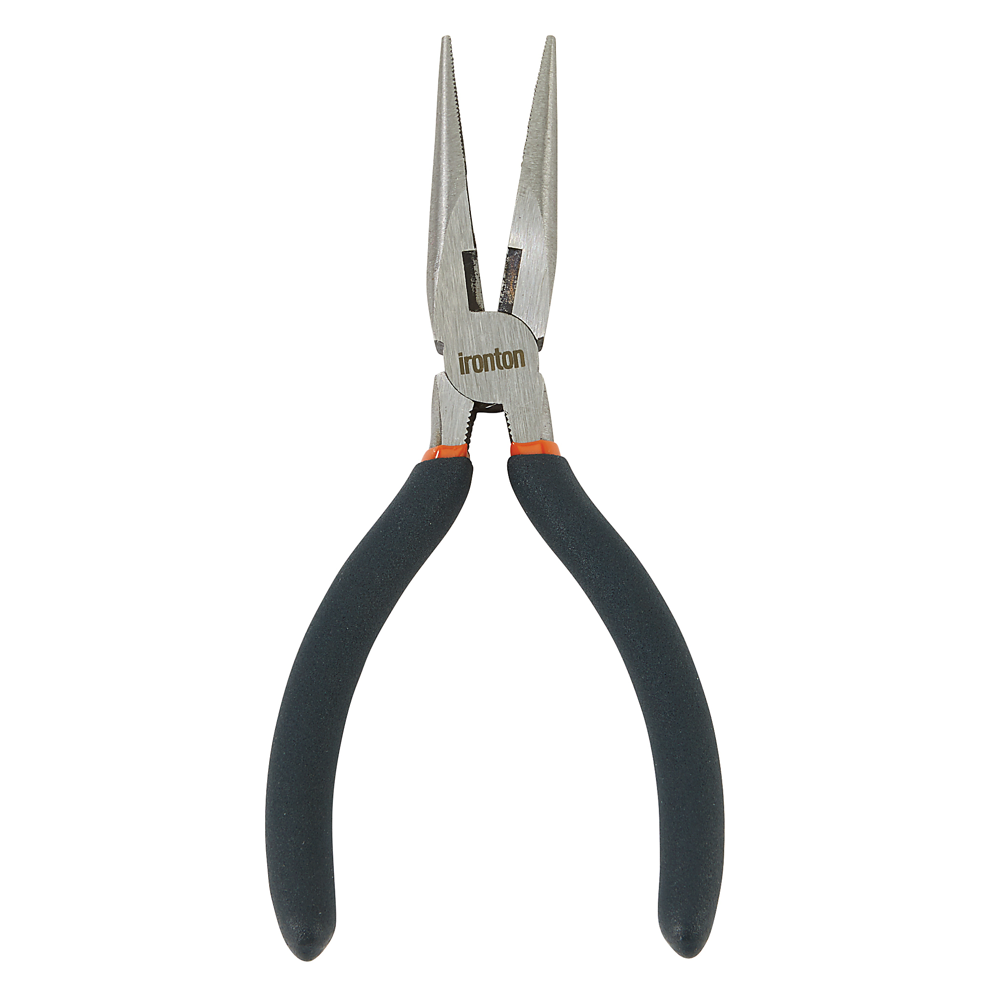 Ironton 6in. Long Nose Pliers, 1.5in. Jaw Capacity, Carbon Steel